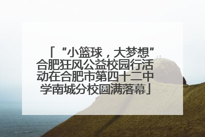 “小篮球，大梦想”合肥狂风公益校园行活动在合肥市第四十二中学南城分校圆满落幕
