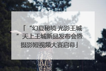“幻夏秘境·光影王城”天上王城新品发布会暨摄影短视频大赛启幕