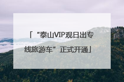 “泰山VIP观日出专线旅游车”正式开通
