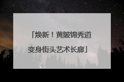 焕新！黄陂锦秀道变身街头艺术长廊