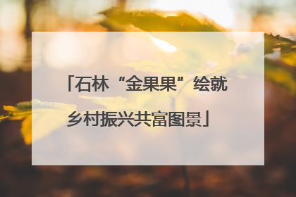 石林“金果果”绘就乡村振兴共富图景