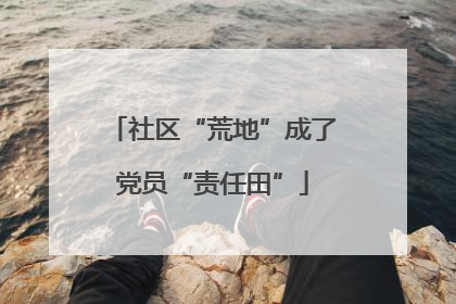 社区“荒地”成了党员“责任田”