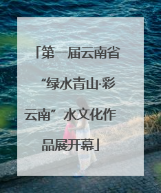 第一届云南省“绿水青山·彩云南”水文化作品展开幕