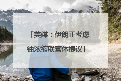 美媒：伊朗正考虑铀浓缩联营体提议