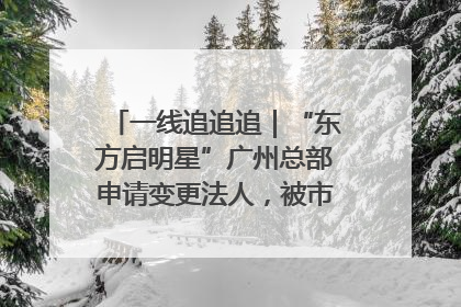 一线追追追｜“东方启明星”广州总部申请变更法人，被市场监管部门限制