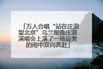 万人合唱“站在庄浪望北京”乌兰图雅庄浪演唱会上演了一场最美的雨中双向奔赴