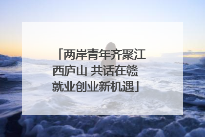 两岸青年齐聚江西庐山 共话在赣就业创业新机遇