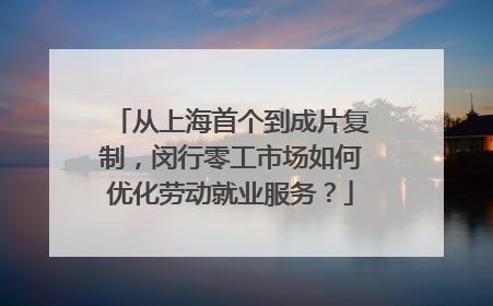 从上海首个到成片复制，闵行零工市场如何优化劳动就业服务？