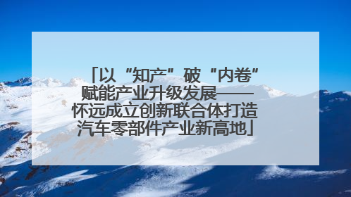 以“知产”破“内卷” 赋能产业升级发展——怀远成立创新联合体打造汽车零部件产业新高地
