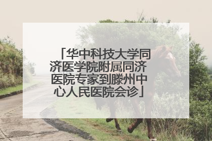 华中科技大学同济医学院附属同济医院专家到滕州中心人民医院会诊