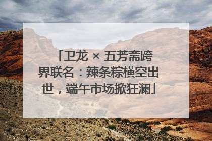 卫龙 × 五芳斋跨界联名：辣条粽横空出世，端午市场掀狂澜