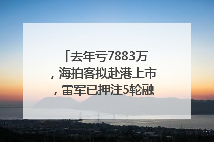 去年亏7883万，海拍客拟赴港上市，雷军已押注5轮融资｜IPO直通车