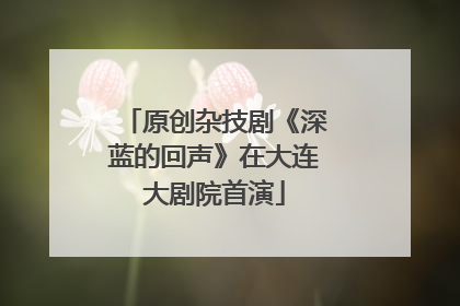 原创杂技剧《深蓝的回声》在大连大剧院首演