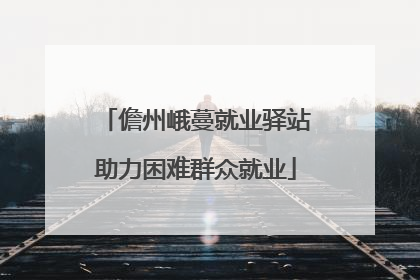 儋州峨蔓就业驿站助力困难群众就业
