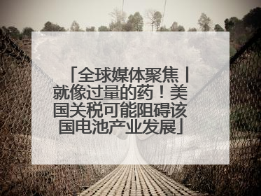 全球媒体聚焦丨就像过量的药！美国关税可能阻碍该国电池产业发展