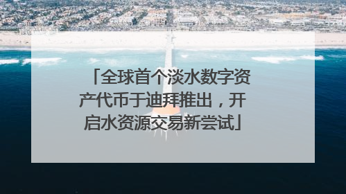 全球首个淡水数字资产代币于迪拜推出，开启水资源交易新尝试