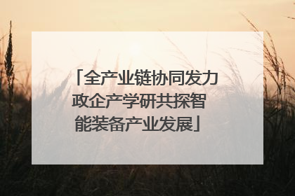 全产业链协同发力 政企产学研共探智能装备产业发展