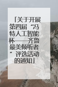 关于开展第四届“冯特人工智能杯——齐鲁最美倾听者”评选活动的通知