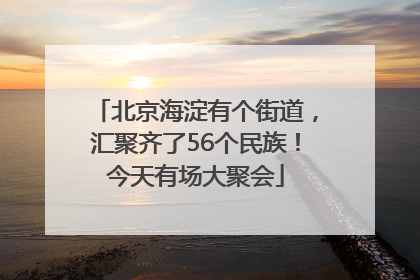北京海淀有个街道，汇聚齐了56个民族！今天有场大聚会