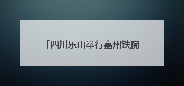 四川乐山举行嘉州铁腕 厉禁共治——“嘉网工程”禁毒社会化工作暨毒品集中销毁启动仪式