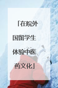 在皖外国留学生体验中医药文化