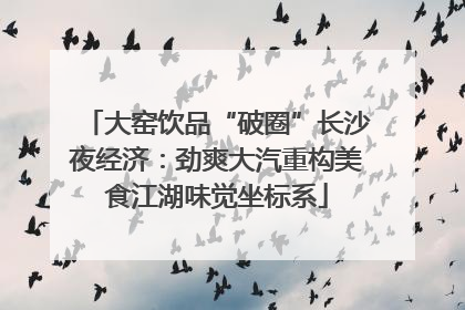 大窑饮品“破圈”长沙夜经济：劲爽大汽重构美食江湖味觉坐标系