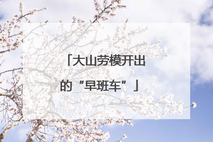 大山劳模开出的“早班车”