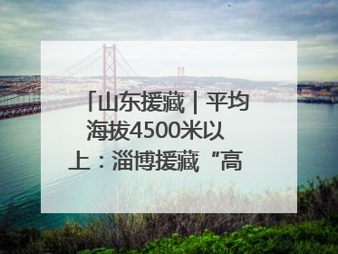 山东援藏｜平均海拔4500米以上：淄博援藏“高”在哪里？