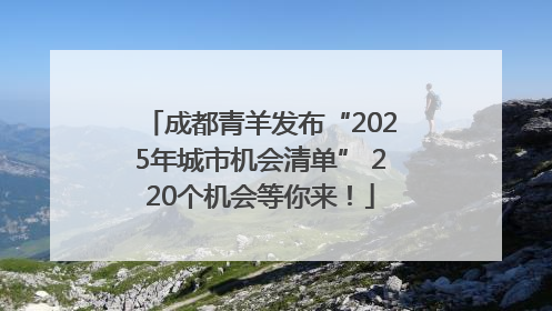成都青羊发布“2025年城市机会清单” 220个机会等你来！