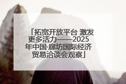 拓宽开放平台 激发更多活力——2025年中国·廊坊国际经济贸易洽谈会观察
