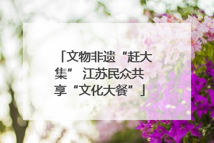 文物非遗“赶大集” 江苏民众共享“文化大餐”