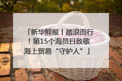 新华鲜报丨踏浪而行！第15个海员日致敬海上贸易“守护人”