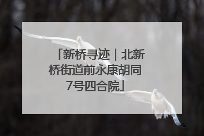 新桥寻迹｜北新桥街道前永康胡同7号四合院