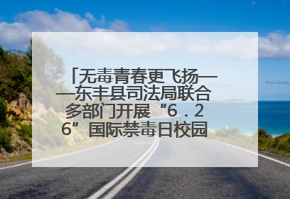 无毒青春更飞扬——东丰县司法局联合多部门开展“6．26”国际禁毒日校园宣讲活动