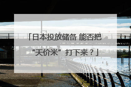 日本投放储备 能否把“天价米”打下来？