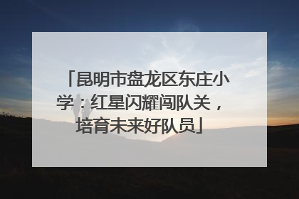 昆明市盘龙区东庄小学：红星闪耀闯队关，培育未来好队员