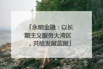 永明金融：以长期主义服务大湾区，共绘发展蓝图
