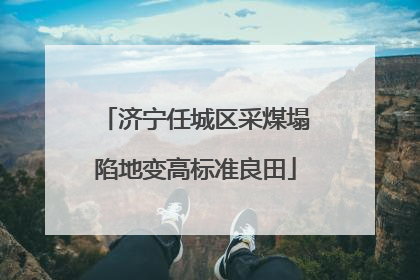 济宁任城区采煤塌陷地变高标准良田