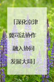 深化京津冀司法协作 融入协同发展大局