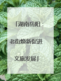 湖南岳阳：老街焕新促进文旅发展