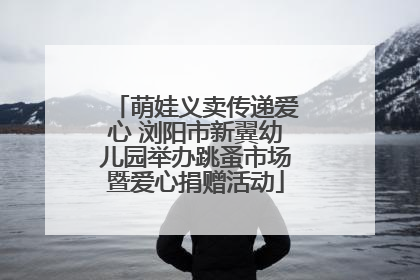 萌娃义卖传递爱心 浏阳市新翼幼儿园举办跳蚤市场暨爱心捐赠活动