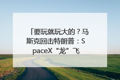 要玩就玩大的？马斯克回击特朗普：SpaceX“龙”飞船将立即退役！