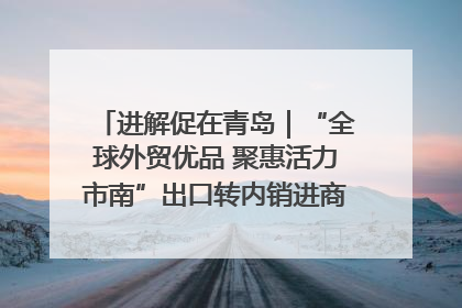 进解促在青岛｜“全球外贸优品 聚惠活力市南”出口转内销进商超专场活动启动