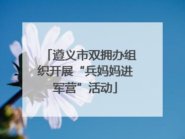 遵义市双拥办组织开展“兵妈妈进军营”活动