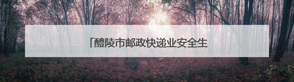醴陵市邮政快递业安全生产月宣传启动仪式举行