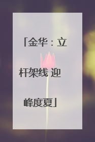 金华：立杆架线 迎峰度夏
