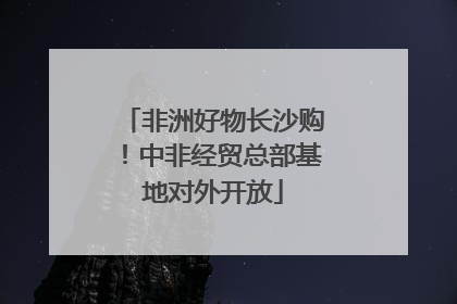 非洲好物长沙购！中非经贸总部基地对外开放