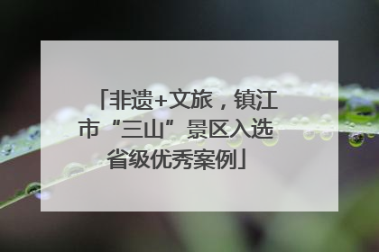 非遗+文旅，镇江市“三山”景区入选省级优秀案例