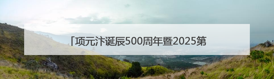 项元汴诞辰500周年暨2025第三届“天籁阁”文化交流活动启幕