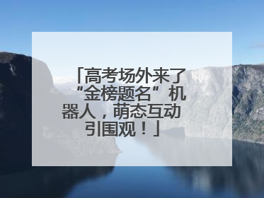 高考场外来了“金榜题名”机器人，萌态互动引围观！
